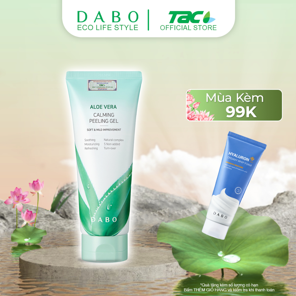 Ảnh Tẩy da chết cao cấp tinh chất Lô Hội DABO Aloe Peeling Gel TAC 180ml 1