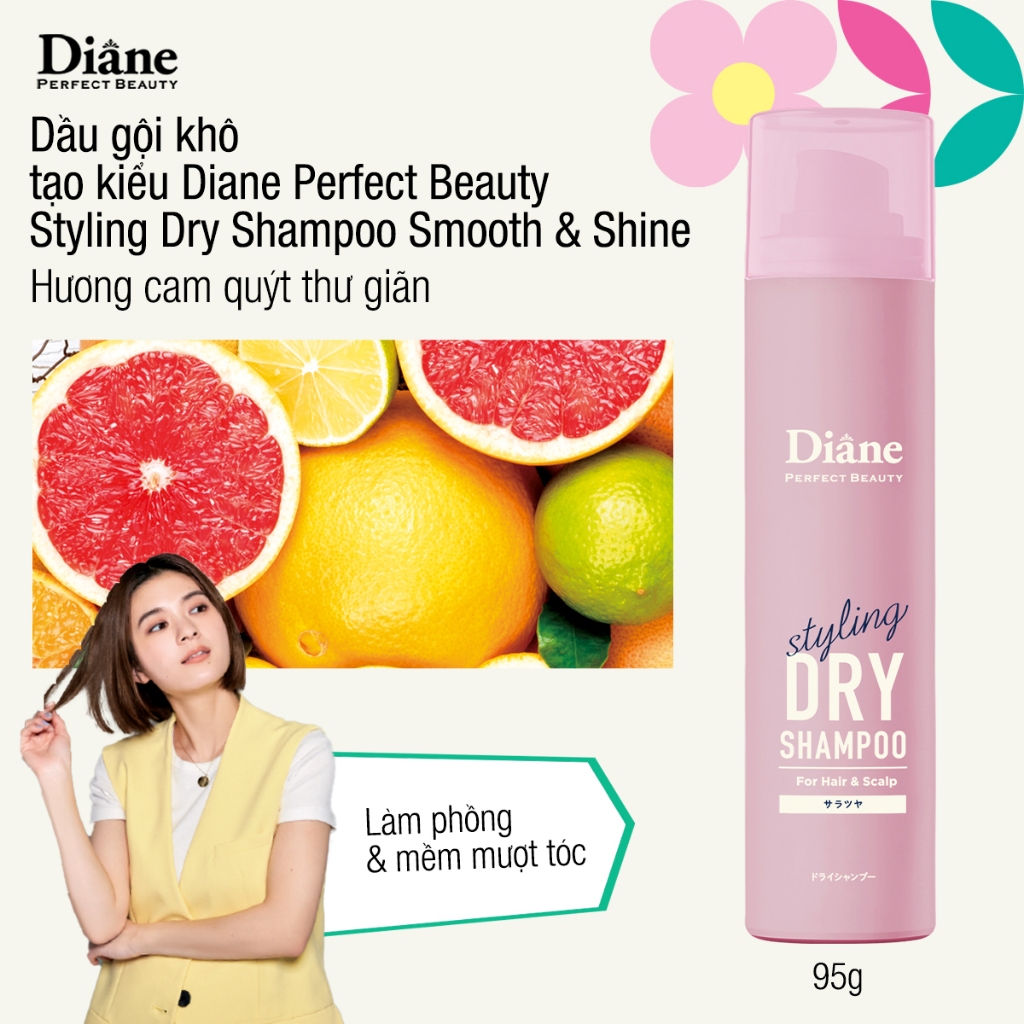 Ảnh Dầu Gội Khô Tạo Kiểu Làm Mềm Và Bóng Tóc Diane Perfect Beauty Styling Smooth & Shine 95g 3