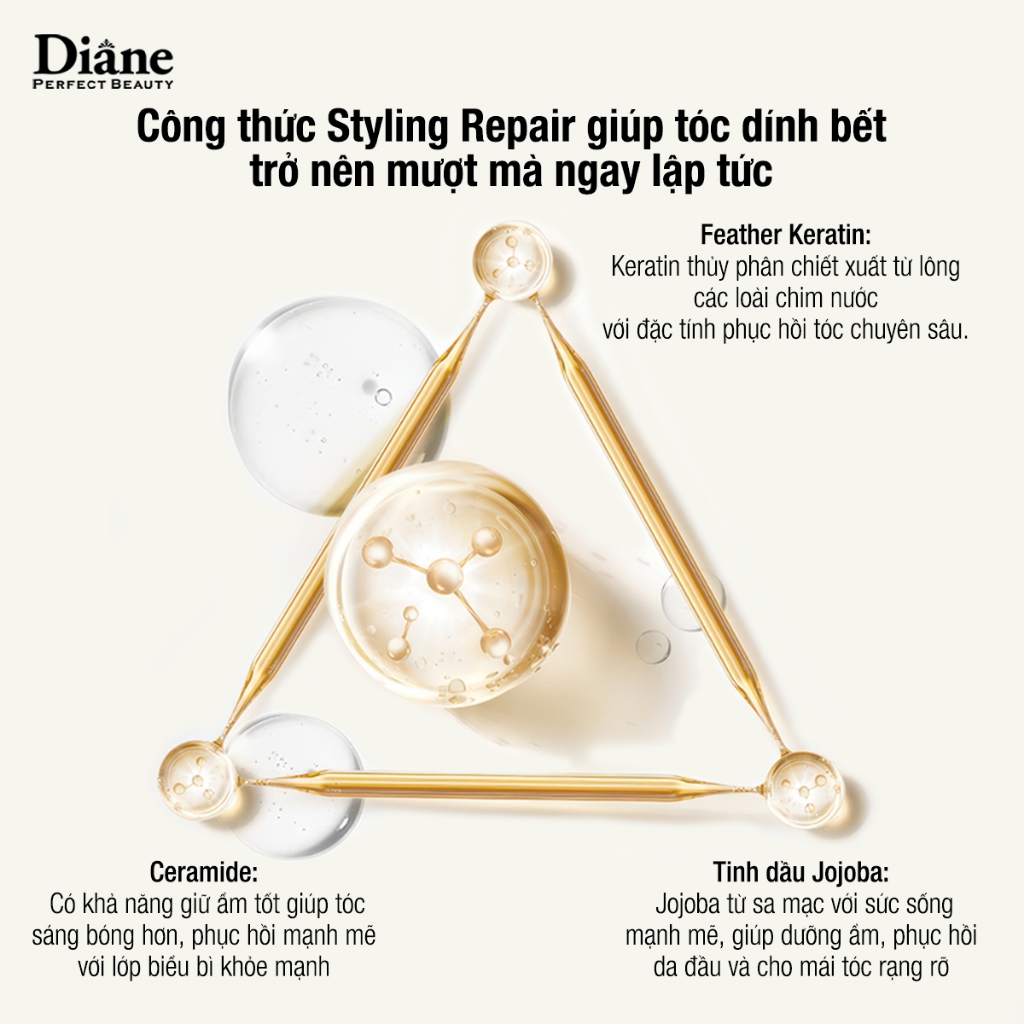 Ảnh Dầu gội khô sạch dầu tơi tóc không bết dính Diane Perfect Beauty Dry Shampoo Fragrance Free 4