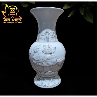 Bình Hoa Bạch Ngọc Sen Trắng Thờ Cúng - Bình Bông Thờ Cúng - Nội Thất An Việt - BNST