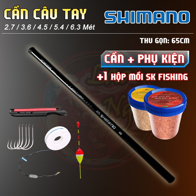 Cần Câu Tay SHIMANO Cacbon Cao Cấp - GIÁ SIÊU RẺ do Lão Ngư Phân Phối