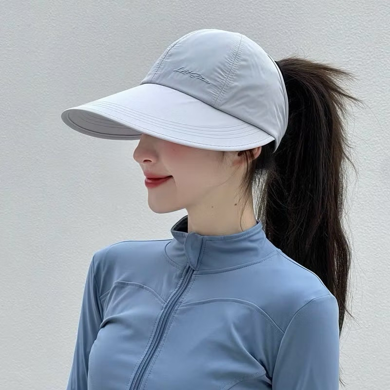 Mũ bóng chày Mũ chống nắng nửa đầu thể gập lại và điều chỉnh, Mũ lưỡi trai rộng vành upf 50+