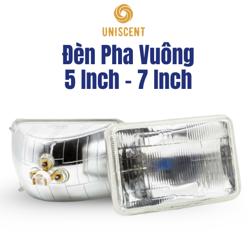 Đèn Pha Vuông Công Suất Cao Suzuki 5 Tạ/ Suzuki 500kg/ Suzuki Van/ 5in-7in 12-24v-100/130W