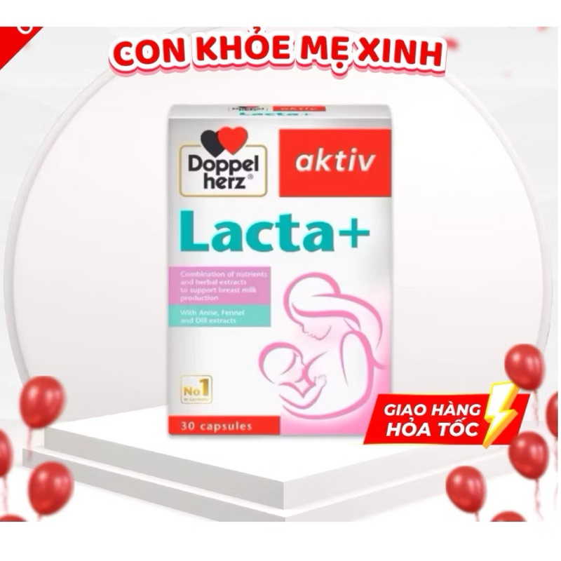 Lacta+ Doppelherz - Hỗ trợ cải thiện nguồn sữa mẹ( hộp 30 viên ...