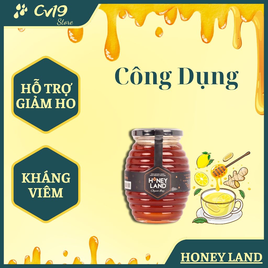 [GIÁ SIÊU TỐT]Bộ 4 Hủ mật hoa rừng Honeyland 500g + 4 hủ mật hoa rừng Honeyland 250g + 3 lon cá hộp