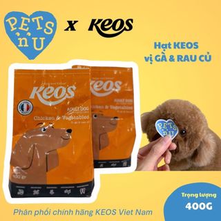 [PP CHÍNH HÃNG] Hạt Keos cho Chó trưởng thành, vị Gà Rau củ (400gr) – KM SỐC! LÊN ĐƠN LÀ CÓ QUÀ