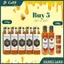 HONEY LAND - Bộ 5 Chai mật Gia Lai 470g + 3 Hủ mật hoa rừng 250g + 3 Lon cá sốt cà 155g