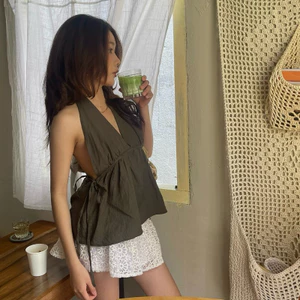 ÁO YẾM CỘT DÂY MÙA HÈ ,MẶC ĐI BIỂN Đi COFFE ,MẶC HÀNG NGÀY ĐỀU ĐẸP .