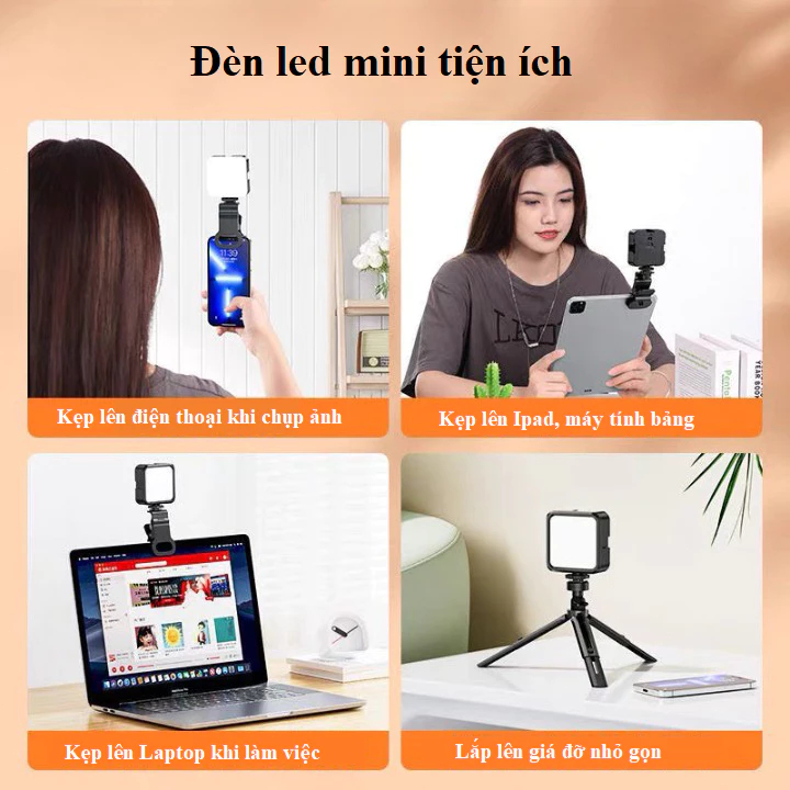 [🚛Free shipping]Đèn Led Selfie Hỗ Trợ Ánh Sáng Chụp Ảnh Quay Video Kẹp Lên Điện Thoại Ipad Máy Ảnh | BigBuy360 - bigbuy360.vn