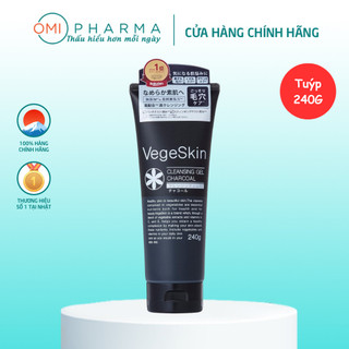 Gel Tẩy Trang Chiết Xuất Rau Củ Và Than Hoạt Tính Vegeskin Nhật Bản (Tuýp 240G)