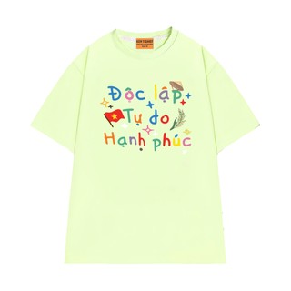Áo Thun NGỐ TEE Độc Lập Tự Do Hạnh Phúc Lá Cờ Việt Nam Chất Vải Cotton 75 Mềm Mịn Thoáng Mát