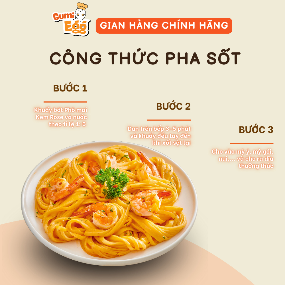 Bột Phô Mai Kem Rose Tomato T&P Gói 1Kg Nấu Sốt Tokbokki, Bánh Gạo Hàn Quốc, Sốt Phô Mai Mì Ý