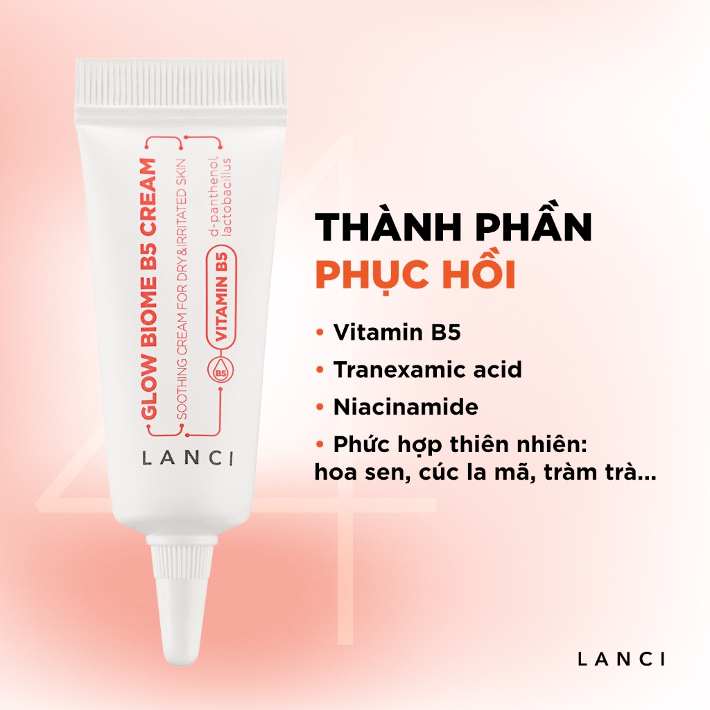 Ảnh Kem dưỡng ẩm B5 LANCI phục hồi và dưỡng da ẩm mượt căng bóng minisize 10ml 3