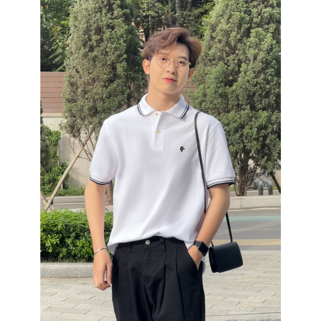 Áo Polo Local Brand RT CLASSY Bo Viền R12 Symbol Basic Nam/Nữ Trẻ Trung Vải Cotton Pique Chống Nhăn