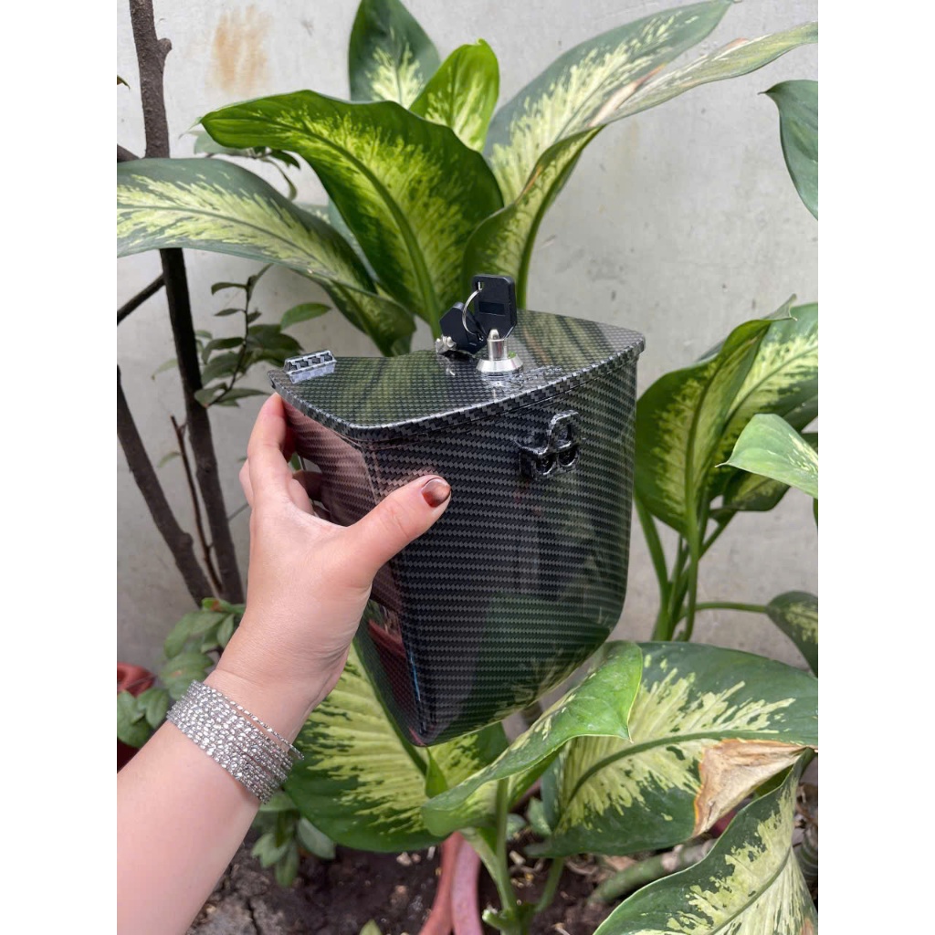 Hộc rổ đựng đồ mini gắn Vision 2014-2025 có nắp và móc treo đồ