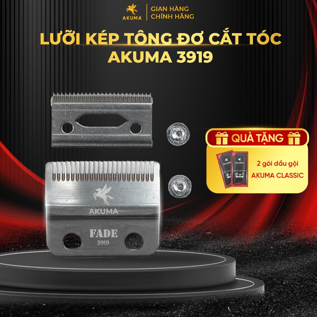 Ảnh Lưỡi Tông Đơ Cắt Tóc Akuma 3919 - Lưỡi kép chuyển Fade 1