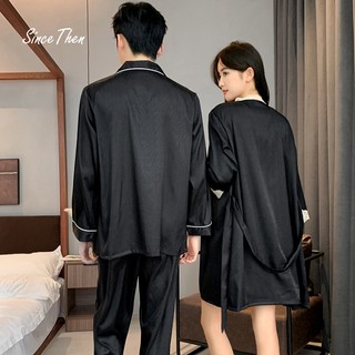 Đồ ngủ đôi cao cấp kèm áo choàng nữ sexy, pijama cặp đôi dành cho cặp vợ chồng mới cưới - Since Then