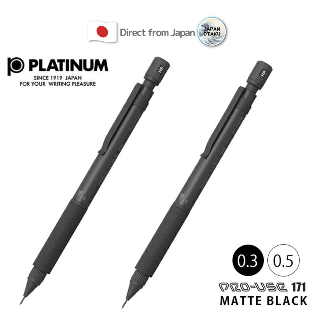 Bút chì cơ Platinum Drafting Sharp Pro-use 171 0,3mm 0,5mm Matte Black ...