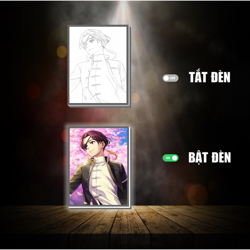 Tranh đèn led 3D đổi màu Wind Breaker - Tranh đèn led 3D ANIME trang trí bàn làm việc, đèn ngủ