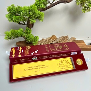 [OCOP 4 SAO - HƯƠNG ĐẠO CAO CẤP] Hộp 100 thanh trầm hương cao cấp Tân Nguyên, trầm hương nguyên chất tự nhiên, thư giãn