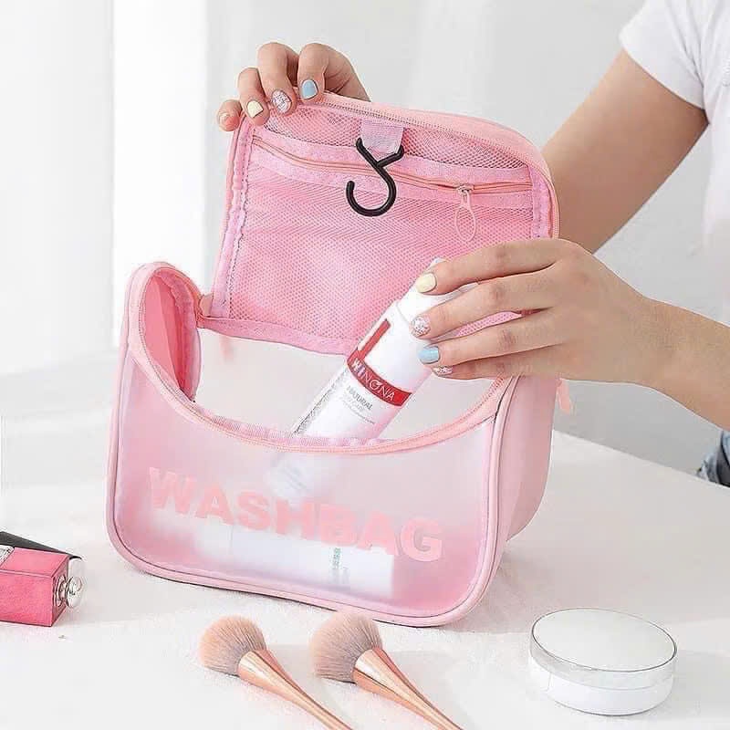 Túi Đựng Mỹ Phẩm Chống Thấm Nước Washbag,Túi Đựng Trong Suốt Có Nắp Chống Thấm - TÚI ĐỰNG MỸ PHẨM CHẤT LIỆU BỀN ĐẸP