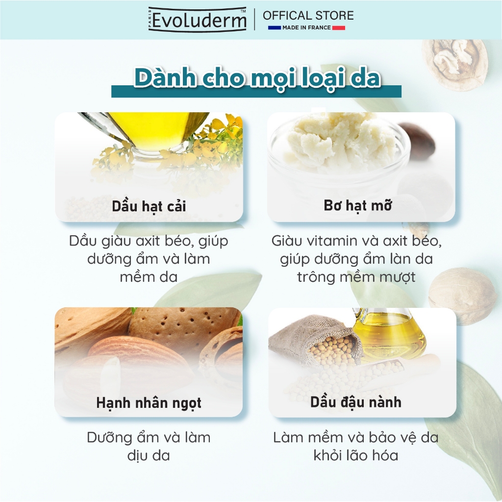 Ảnh Sữa Dưỡng Thể Dưỡng Ẩm Dưỡng Sáng Mịn Màng Toàn Thân Evoluderm Moisturizing Body Milk 500ml 3