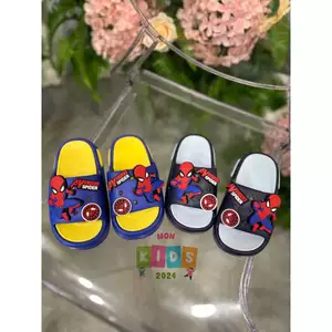￼Dép Lê Bé Trai- Dép Siêu Nhân Người Nhện đế êm, mềm, chất liệu Eva siêu nhẹ size 24-35