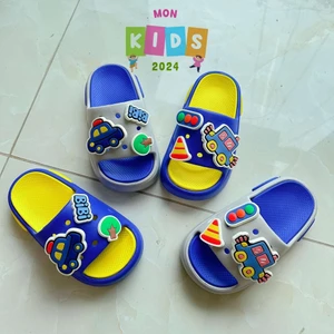Dép Trẻ Em Sticker OTO Dễ Thương, Nhựa EVA Siêu Nhẹ, Siêu Mềm Cho Bé Trai 2 - 10 Tuổi.