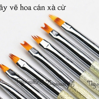 Bộ Cọ Vẽ Hoa Nail Cán Xà Cừ | Cọ Vẽ Nghệ Thuật Cao Cấp, Thiết Kế Sang Trọng | Thegioinail666