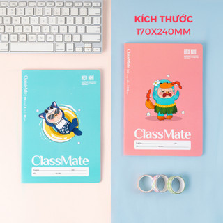 Vở Ô Ly 48 Trang Heo Nhí, Vở Kẻ 4 Ô Ly CLASSMATE Giấy 120gsm Cao Cấp Dùng Cho Bé Tập Viết, Luyện Chữ NC1-48-013