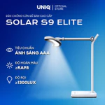 Đèn led để bàn làm việc cao cấp UNIQ Solar S9 Elite đèn học đọc sách chống cận thị cho bé tích hợp đồng hồ podomoro — ảnh 2