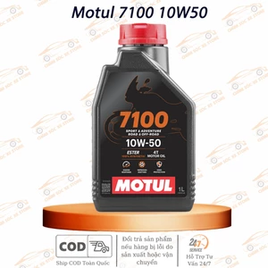 Nhớt Motul 7100 10W50 Tổng Hợp Cao Cấp Dành Cho Xe Số, Xe Tay Côn, Moto PKL