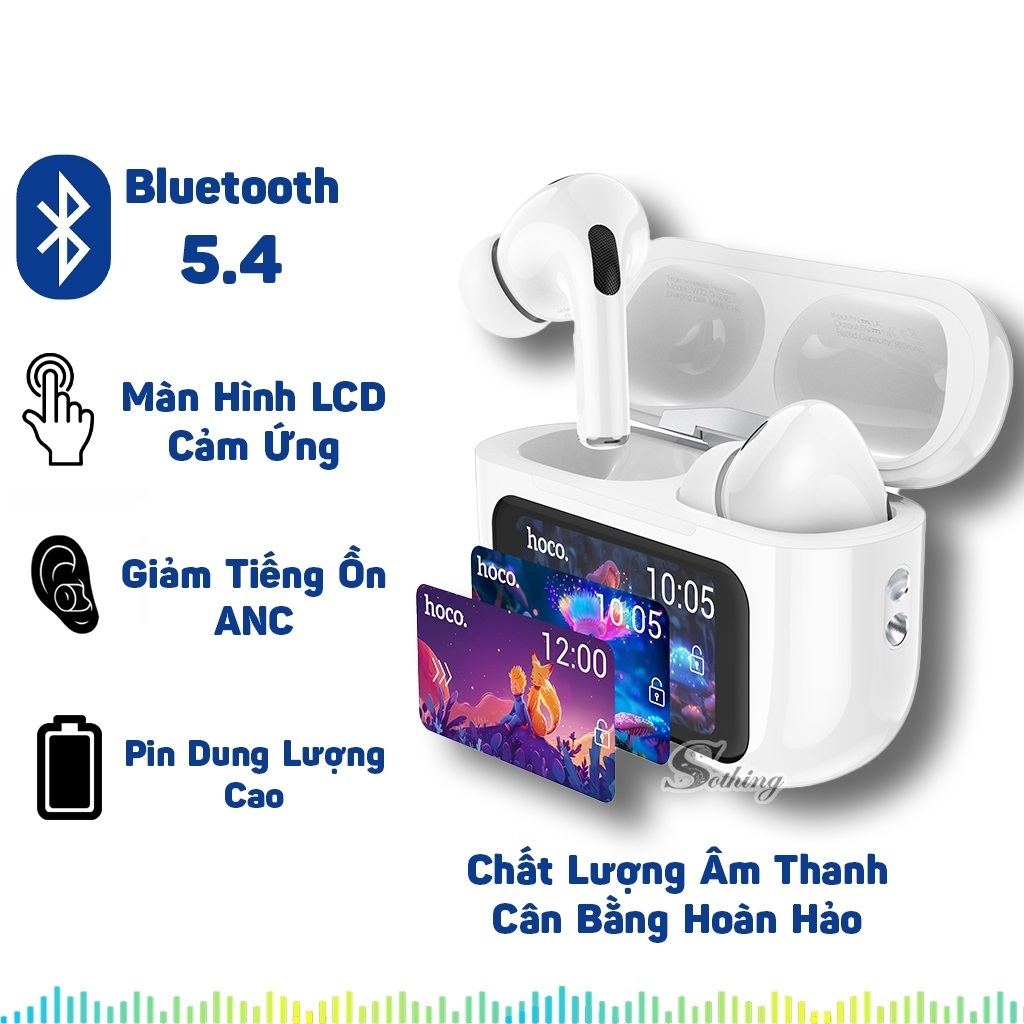 Tai Nghe Có Màn Hình A9 Pro ANC Giảm Tiếng Ồn Màn Hình LCD Cảm Ứng Micro Bass Hay Bảo Hành 12 Tháng