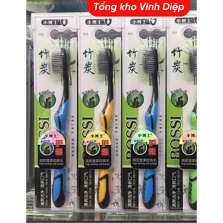 1 hộp 30 chiếc bàn chải đánh răng than tre hoạt tính Bossi Hàn Quốc
