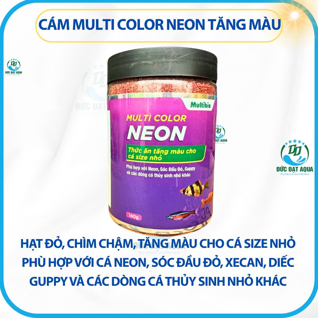 Cám Multi Color NEON, Sóc đầu đỏ, Cánh buồm, Diếc đỏ, các dòng size nhỏ khác 7