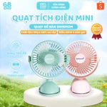 [Quạt Du lịch]Quạt sạc mini để bàn Shinmom tích điện, cầm tay, kẹp xe đẩy đa năng - Hàng chính hãng - Bảo hành 6 t — ảnh 1