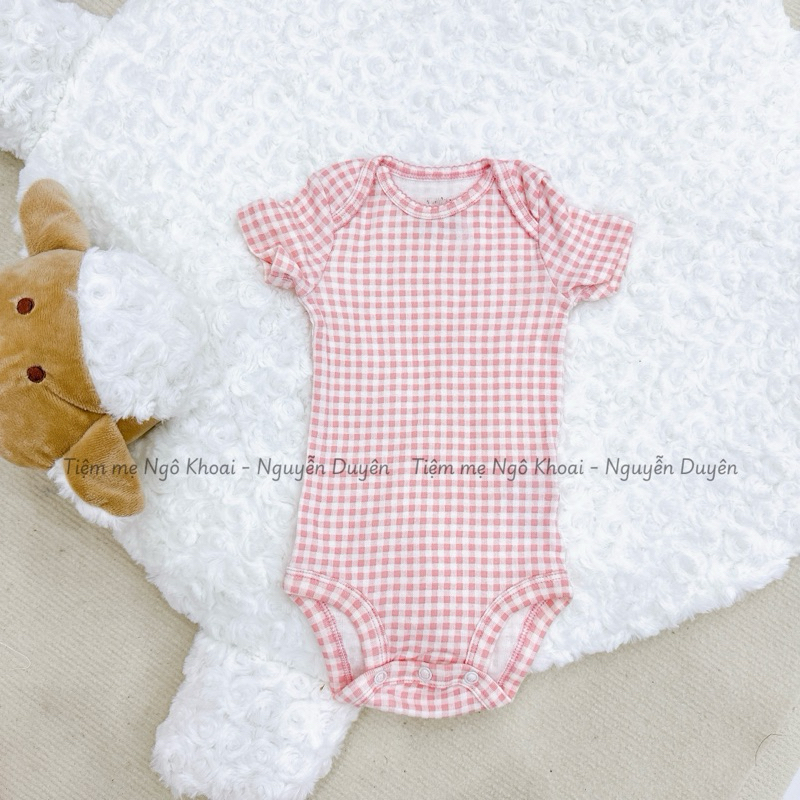 [MD195] 6-9M Bodysuit/áo liền thân ngắn tay Car.ter chất liệu cotton mềm mát cho bé xuất xịn