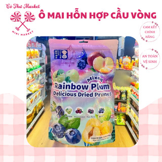 Gói Ô Mai Xí Muội Cầu Vồng Umiki - Rainbow Plum mix sẵn nhiều vị việt quất/mận/ đào/ cherry 408g - CÔ THƯ MARKET