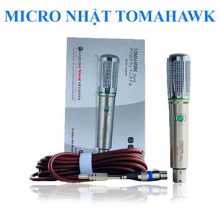 Micro Bãi Nhật Tomahawk Dây Dài 5m, Âm Thanh Trung Thực, Tiếng Ca Thoát Mạnh, Âm Thanh Đầy Đặn.