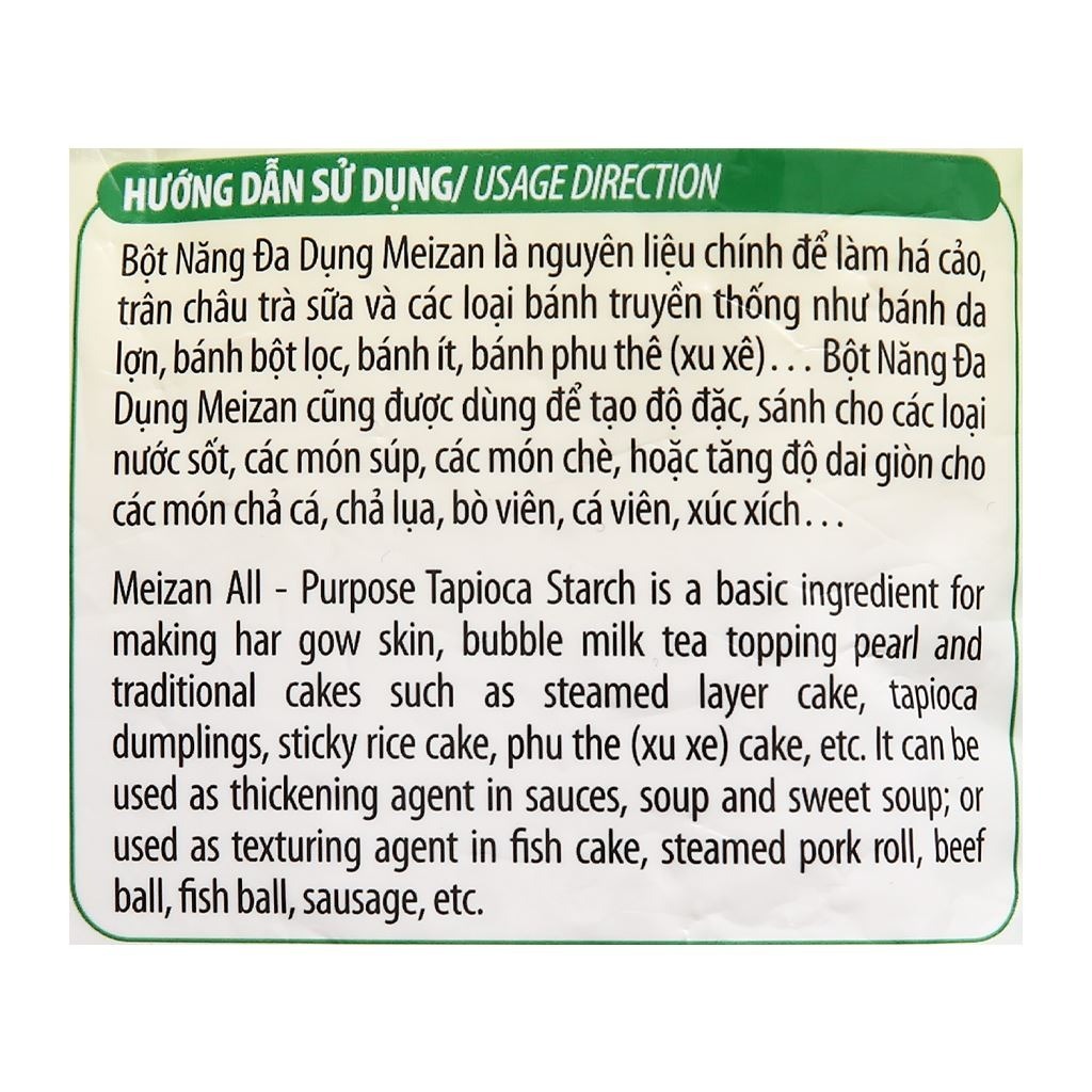 Bột năng Meizan gói 1kg/400g