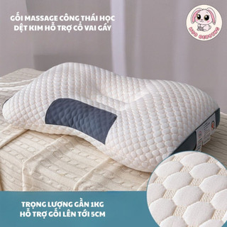 Gối Ngủ Công Thái Học – Bảo Vệ Cột Sống Cổ, Giảm Đau Vai Gáy – Mềm Êm, Thoáng Khí