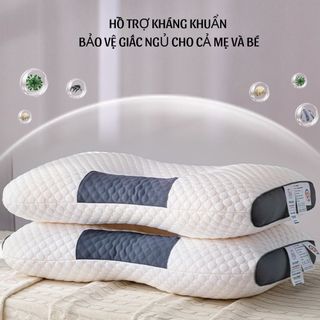 Gối Ngủ Công Thái Học – Bảo Vệ Cột Sống Cổ, Giảm Đau Vai Gáy – Mềm Êm, Thoáng Khí