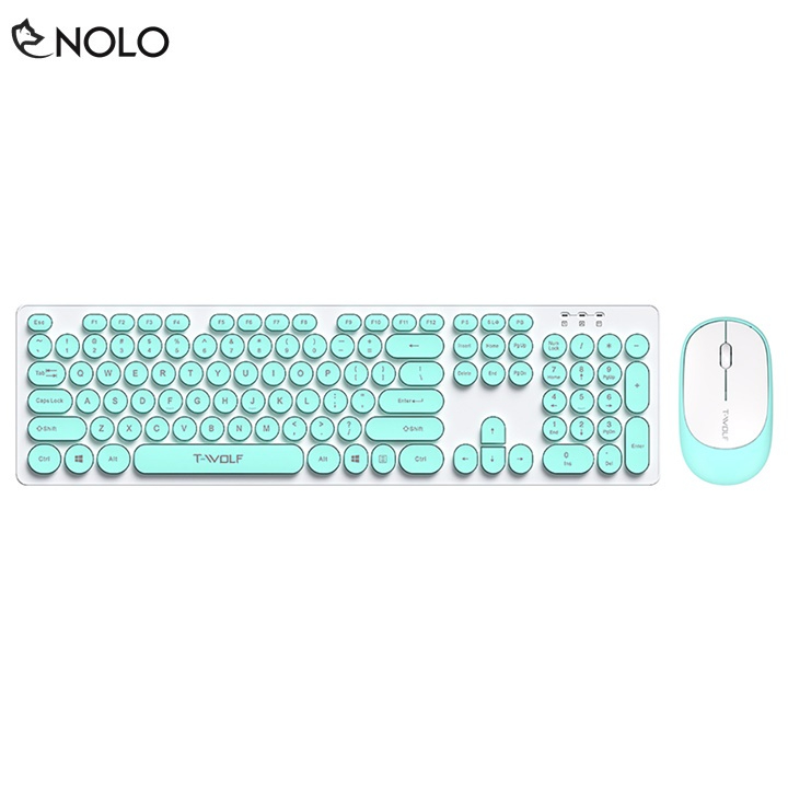 Combo Chuột và Bàn Phím Không Dây Nút Tròn T-WOLF TF770 - Chính Hãng Bảo Hành 12 Tháng