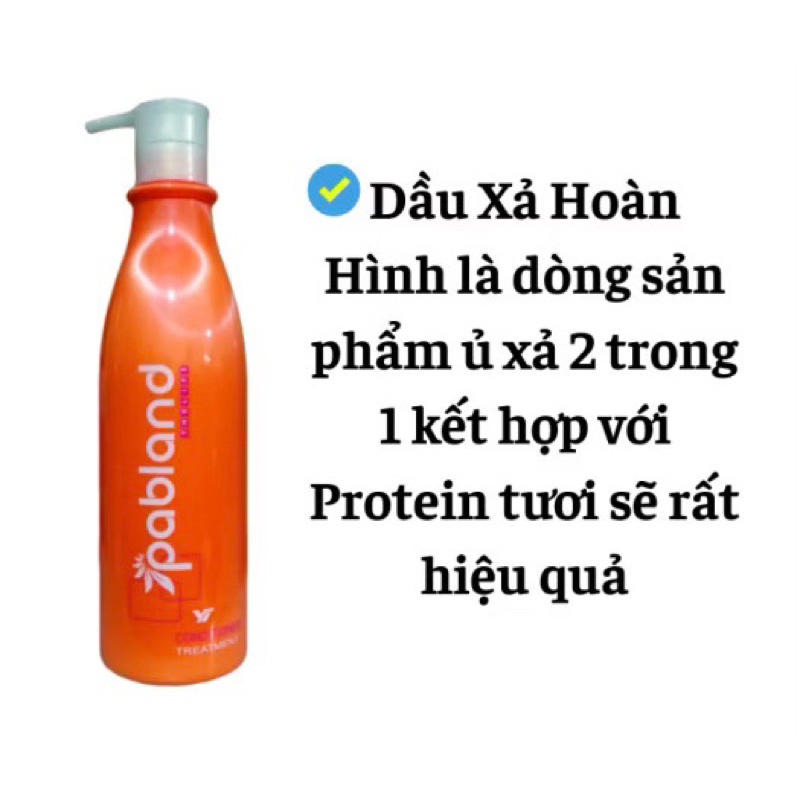 Cặp dầu gội xả hoàn hình PABLAND phục hồi tóc yếu hư tổn siêu mềm mượt và đàn hồi - kích thích mọc tóc 750ml