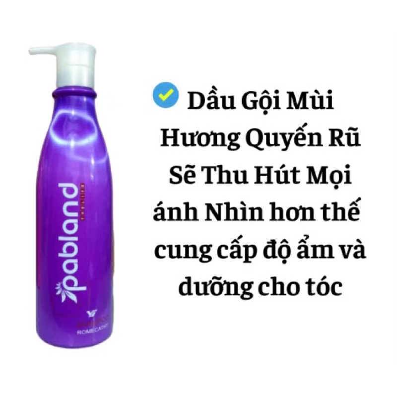 Cặp dầu gội xả hoàn hình PABLAND phục hồi tóc yếu hư tổn siêu mềm mượt và đàn hồi - kích thích mọc tóc 750ml