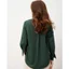 Áo sơ mi nữ GILLEE dáng oversized, sơ mi form rộng vải kate lụa xanh rêu FAS291