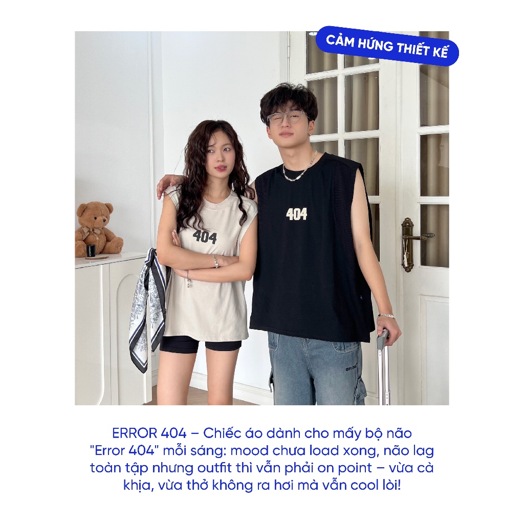 Áo ba lỗ tanktop nam nữ sát nách mùa hè form rộng Local Brand Chính Hãng City Cycle Áo Tanktop Error 404