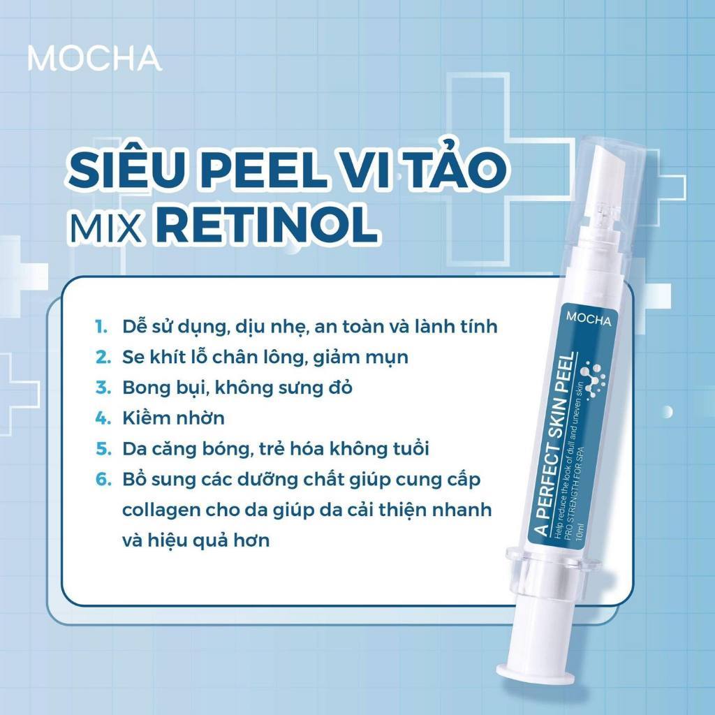 Combo Retinol Mix Peel Mocha chống nắng 10ml x 2