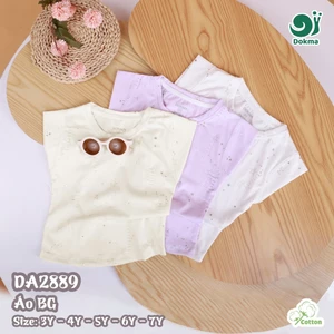 Áo Sát Nách Dokma Bé Gái Cách Điệu DA2834 DA2889
