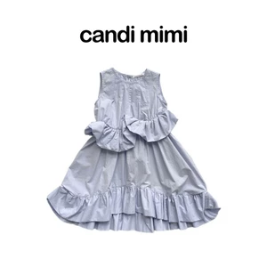 CANDI MIMI Váy sát nách xoè phối viền phao/puffy - Phong cách Hàn Quốc